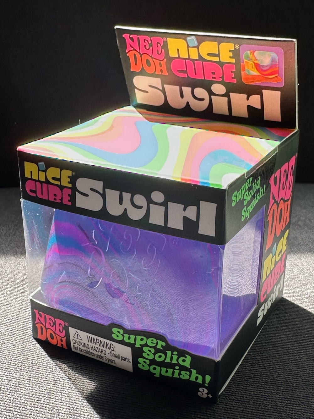 NeeDoh Nice Cube Swirl (Original)  Purple, Blue and Pink - NWT